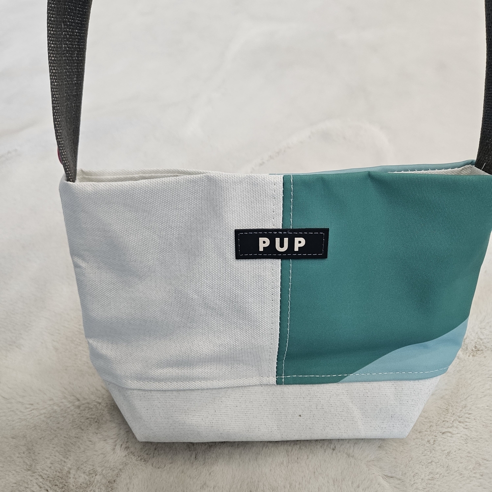 Women's Green and White Shoulder Bag - Picture 2 of 7